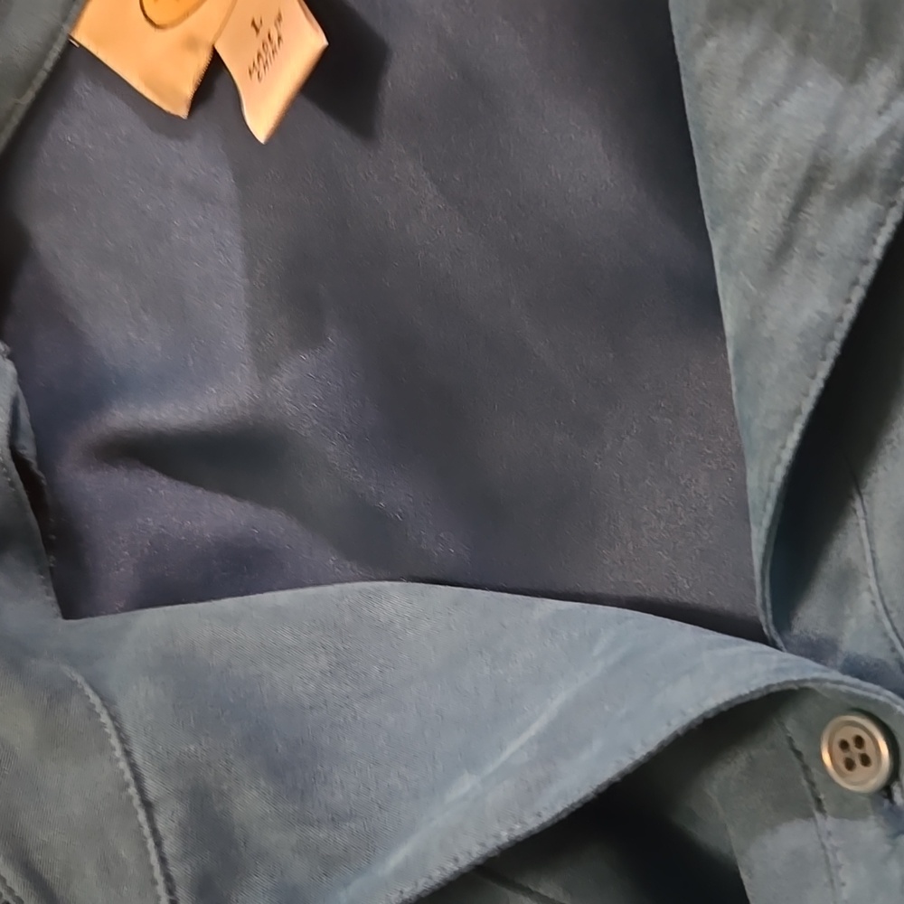 Talbots Blue Button Down Top - image 7